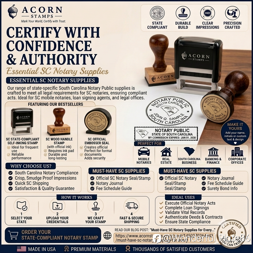 Essential SC Notary Supplies Every South Carolina Signing Agent Needs