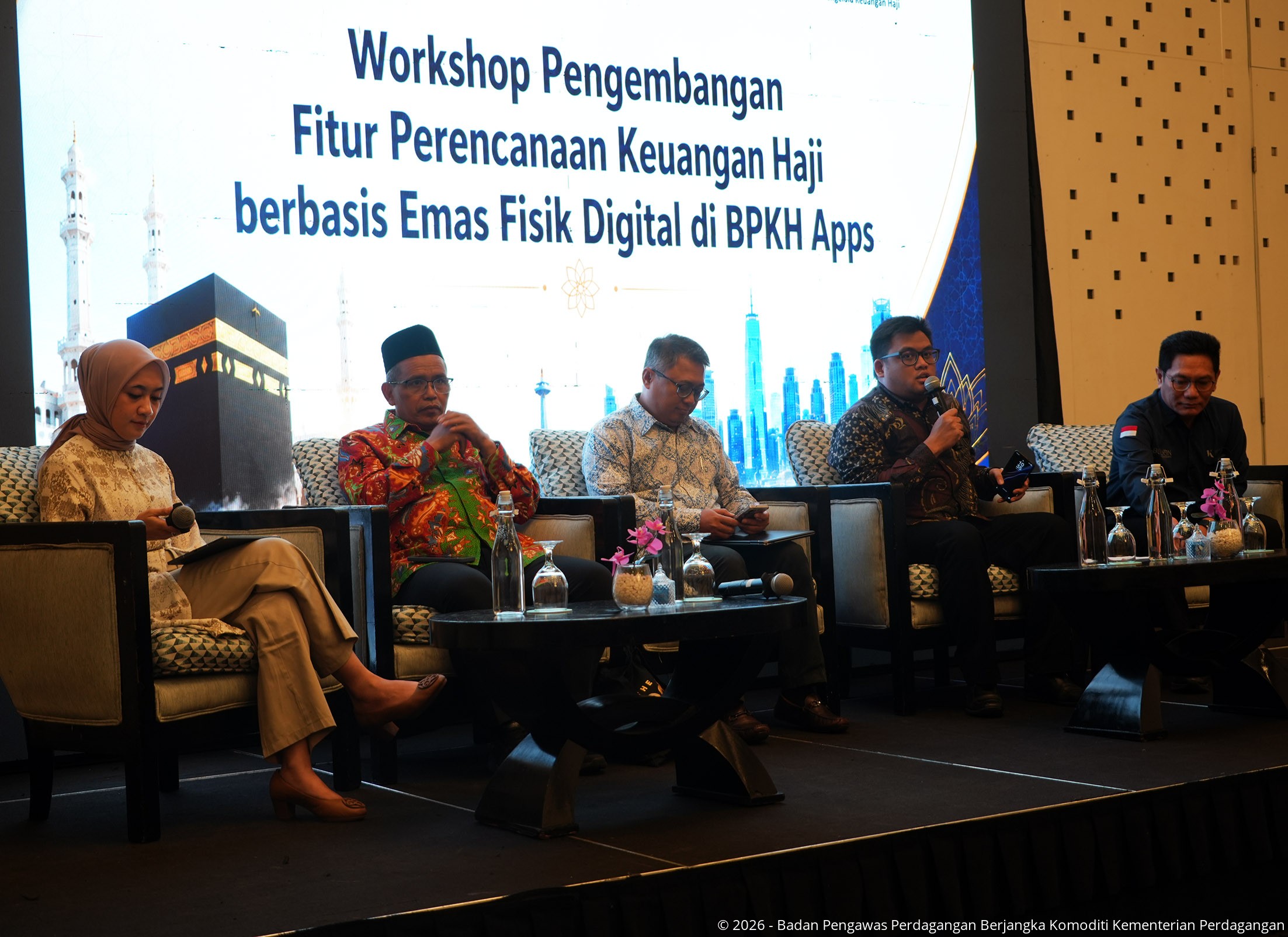 Bappebti pada Workshop Pengembangan Ekosistem dan Fitur Perencanaan Keuangan Haji berbasis Emas Fisik Digital pada BPKH Apps