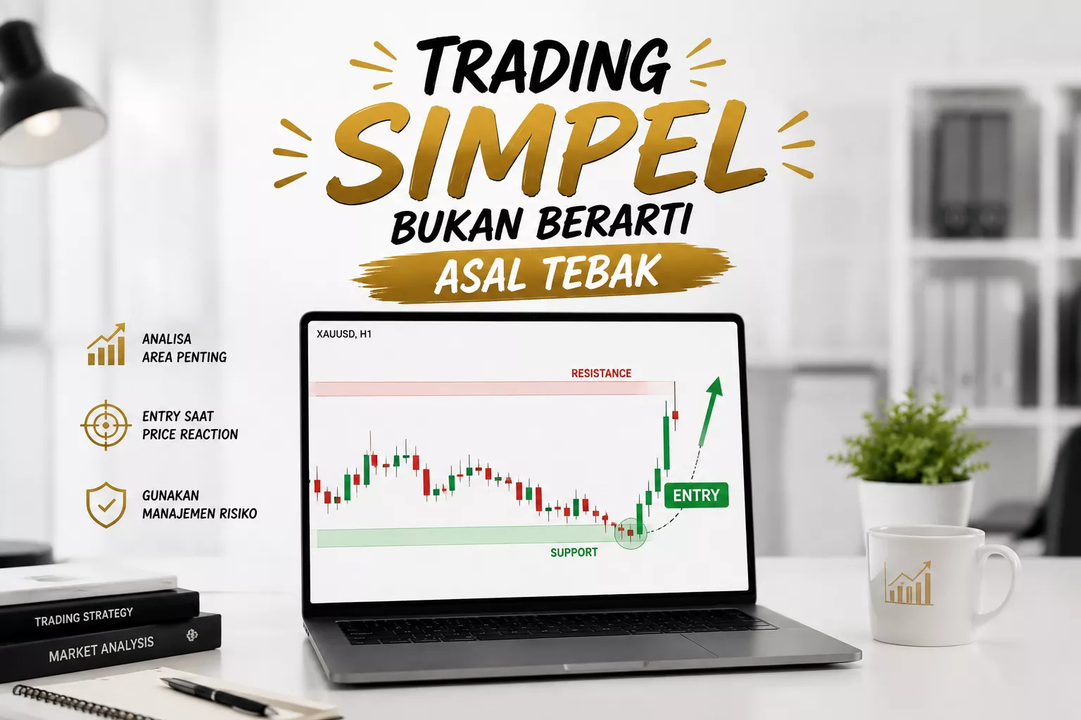 TUTORIAL TRADING EMAS TANPA INDIKATOR, TEKNIK SIMPEL YANG EFEKTIF DICOBA!