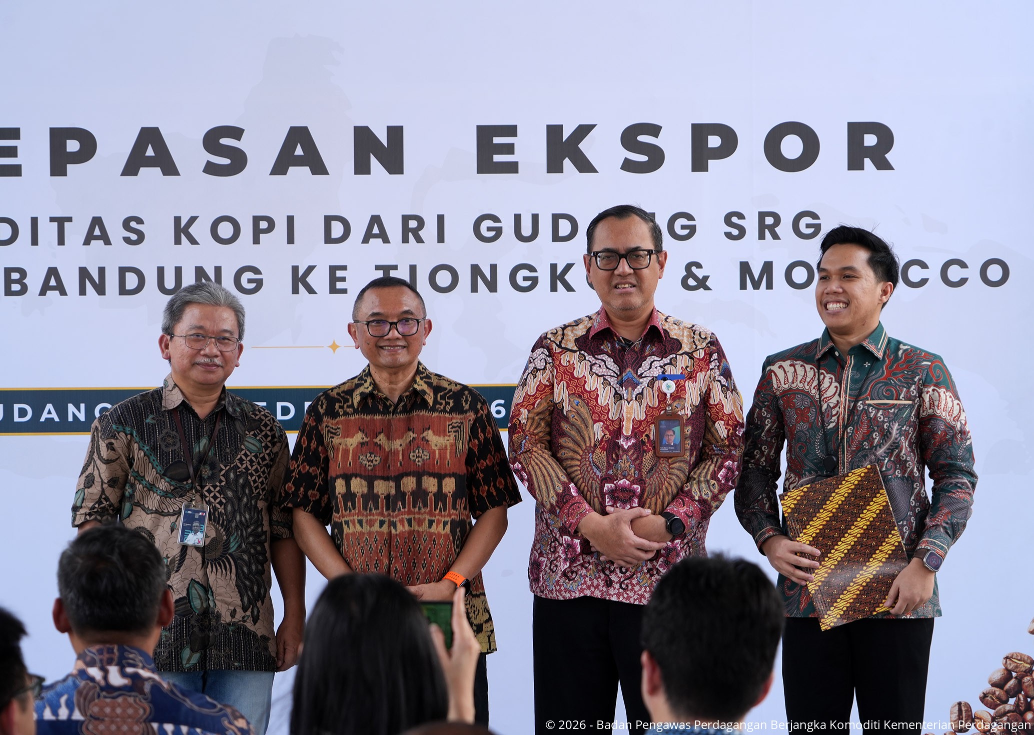 Bappebti Lepas Ekspor Kopi Senilai Lebih Dari USD227 Ribu Melalui Sistem Resi Gudang ke Tiongkok dan Maroko