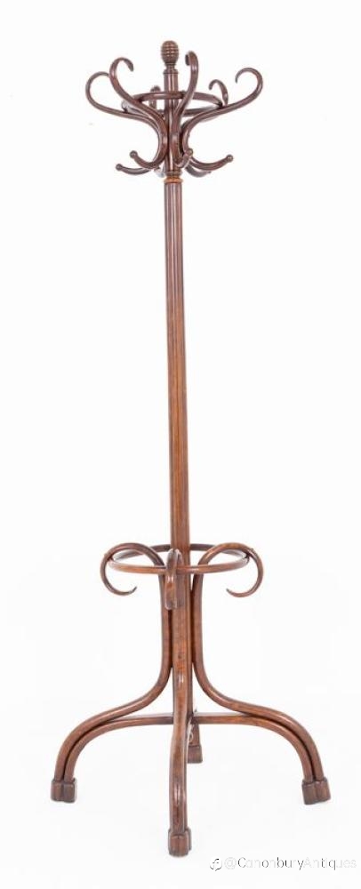 Antique Hatstand Bentwood Beechwood Hall Rack