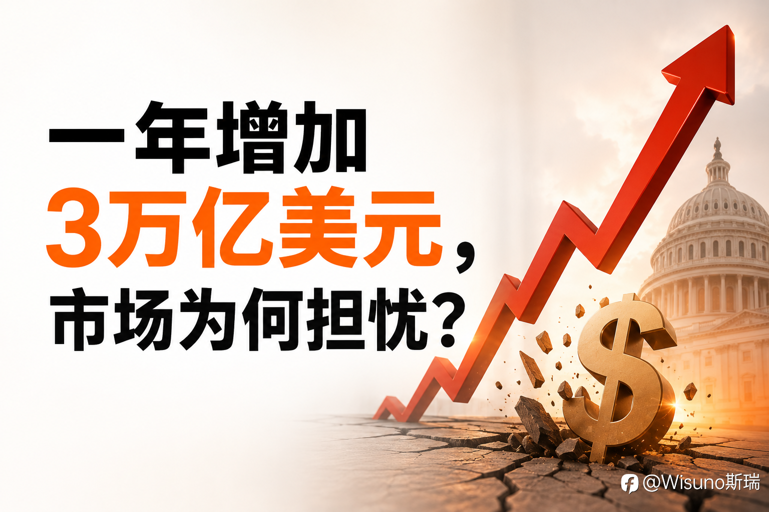 【Wisuno斯瑞行情拆解局】美国联邦政府债务突破40万亿美元:财政压力再上新台阶!