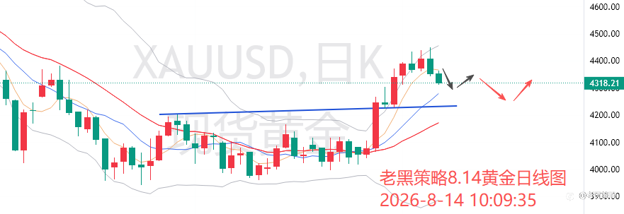 老黑策略:8.14外汇、黄金、原油分析策略