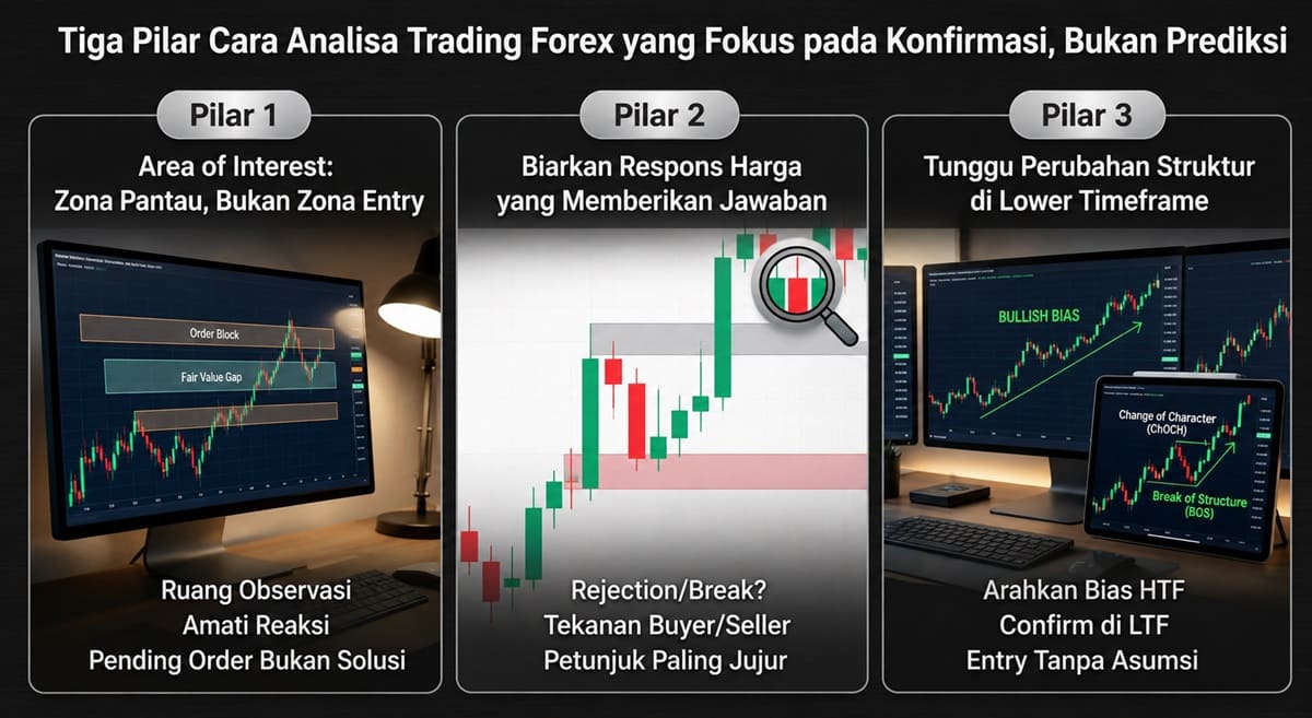 BERHENTI MEMPREDIKSI MARKET: CARA ANALISA TRADING FOREX BERDASARKAN KONFIRMASI EKSEKUSI
