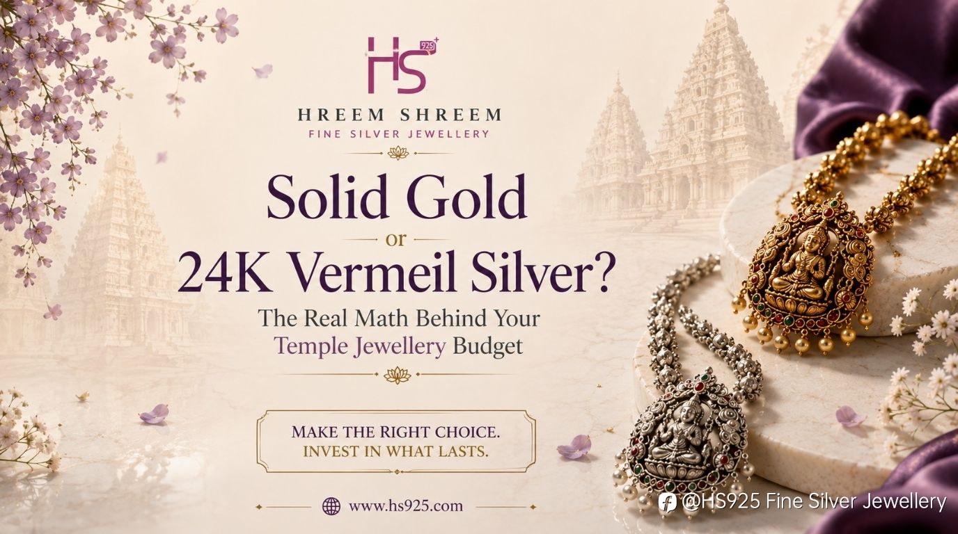 Solid Gold or 24K Vermeil Silver? The Real Math Behind Your Temple Jewellery Budget
