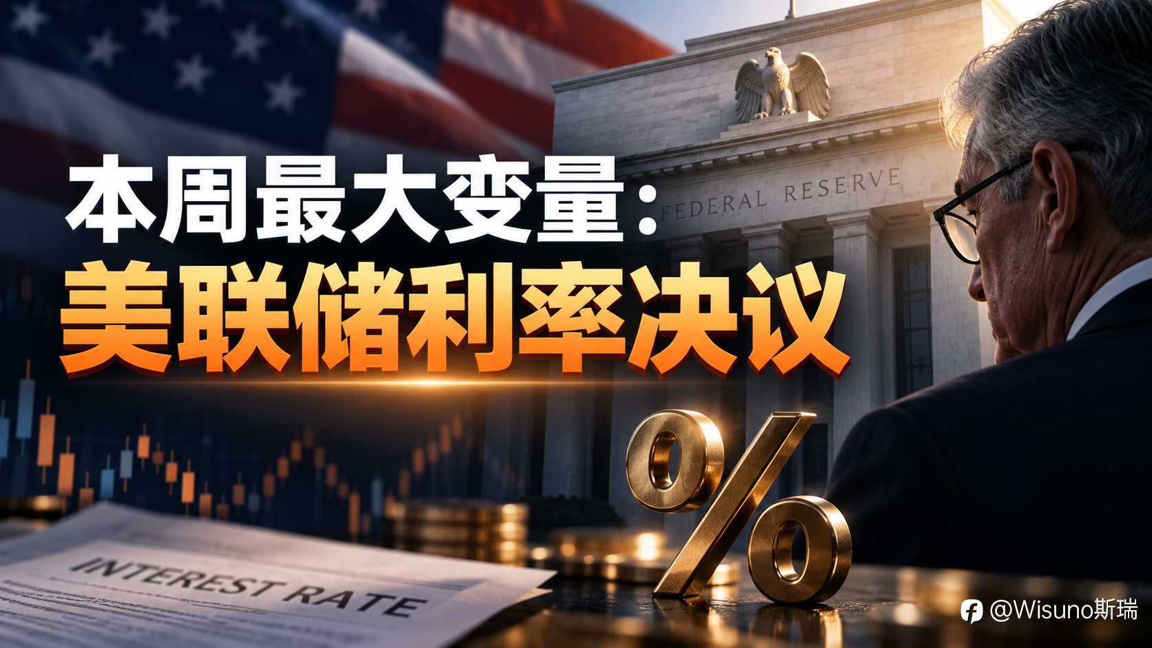 【Wisuno斯瑞市场分析】美联储决议重磅来袭!黄金、原油、纳指将如何演绎?