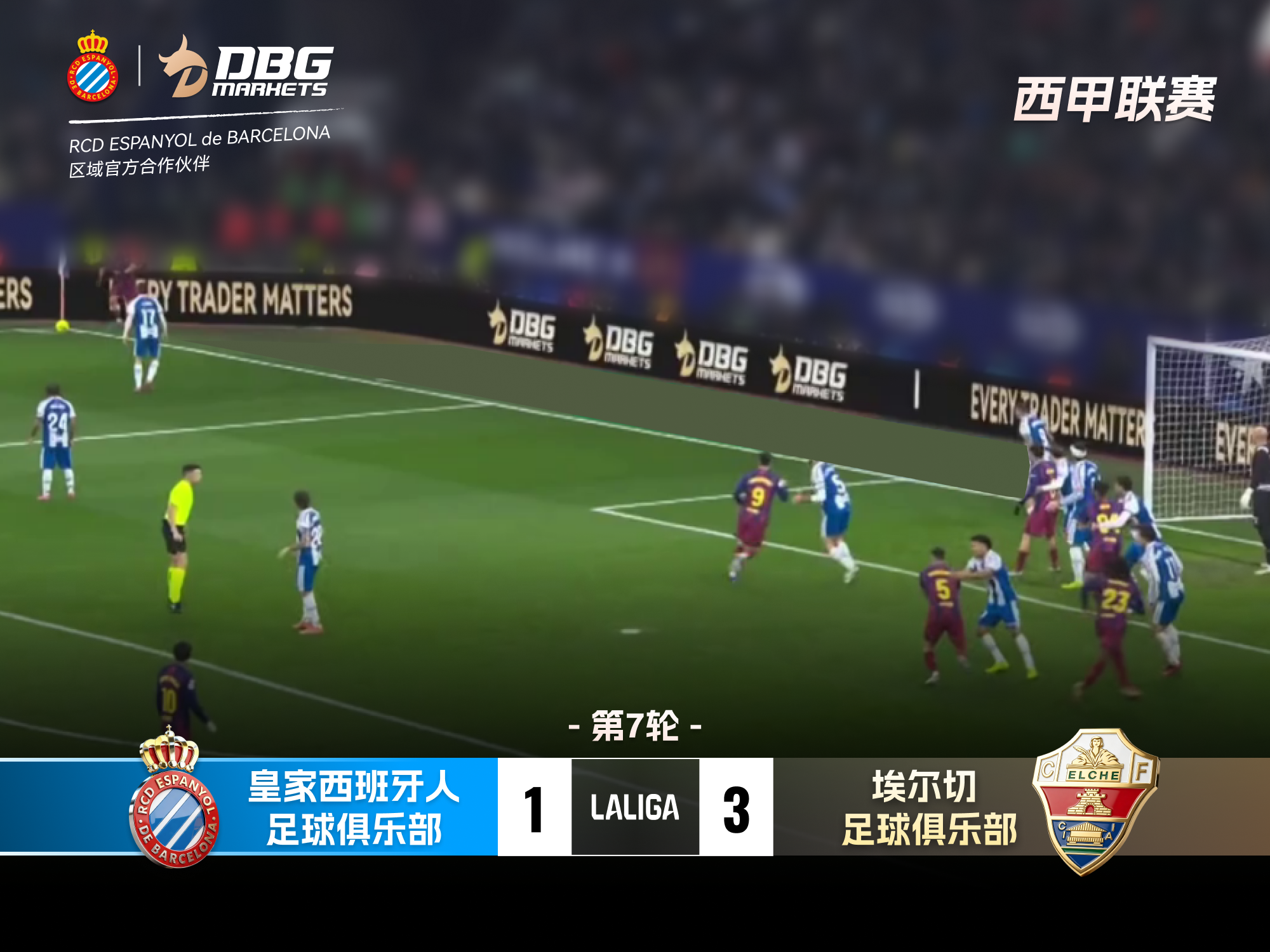 赛后回顾|2026/27赛季第七轮:皇家西班牙人主场迎战埃尔切