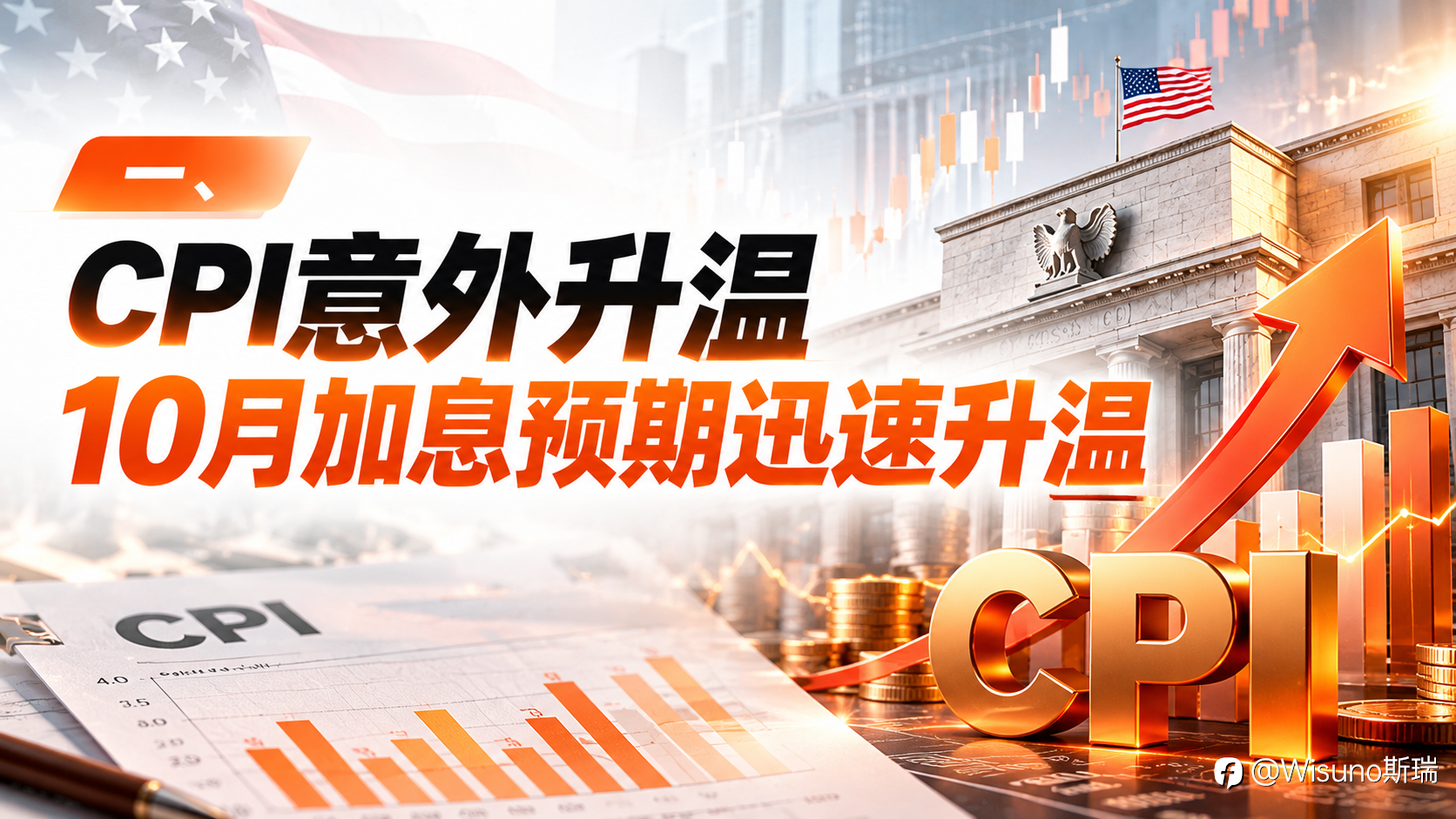 【Wisuno斯瑞行情拆解局】CPI升至3.7%，美联储10月加息悬念再起！美股结束53个交易日平静期