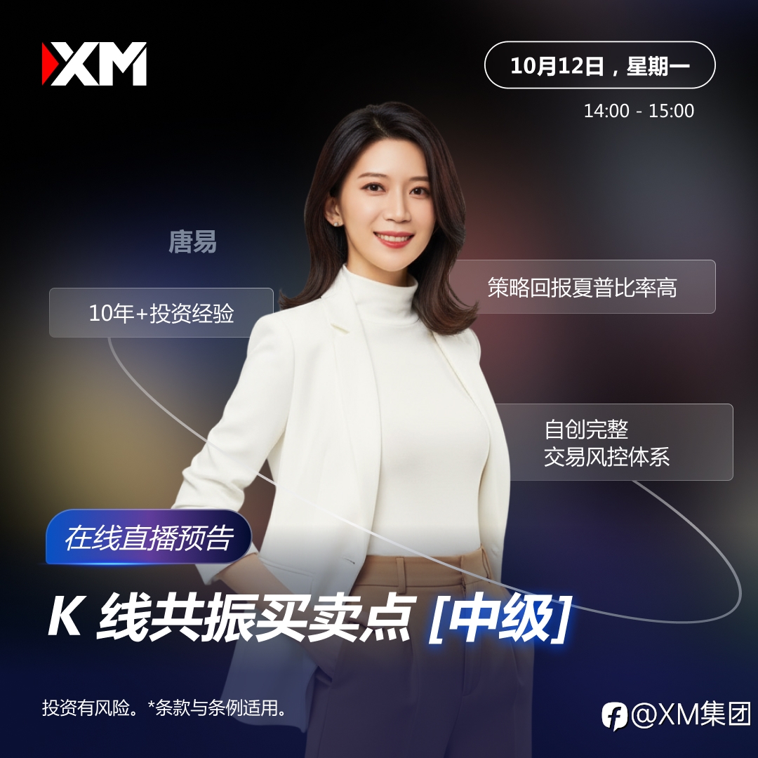 XM 在线直播预告｜K线共振买卖点【中级】